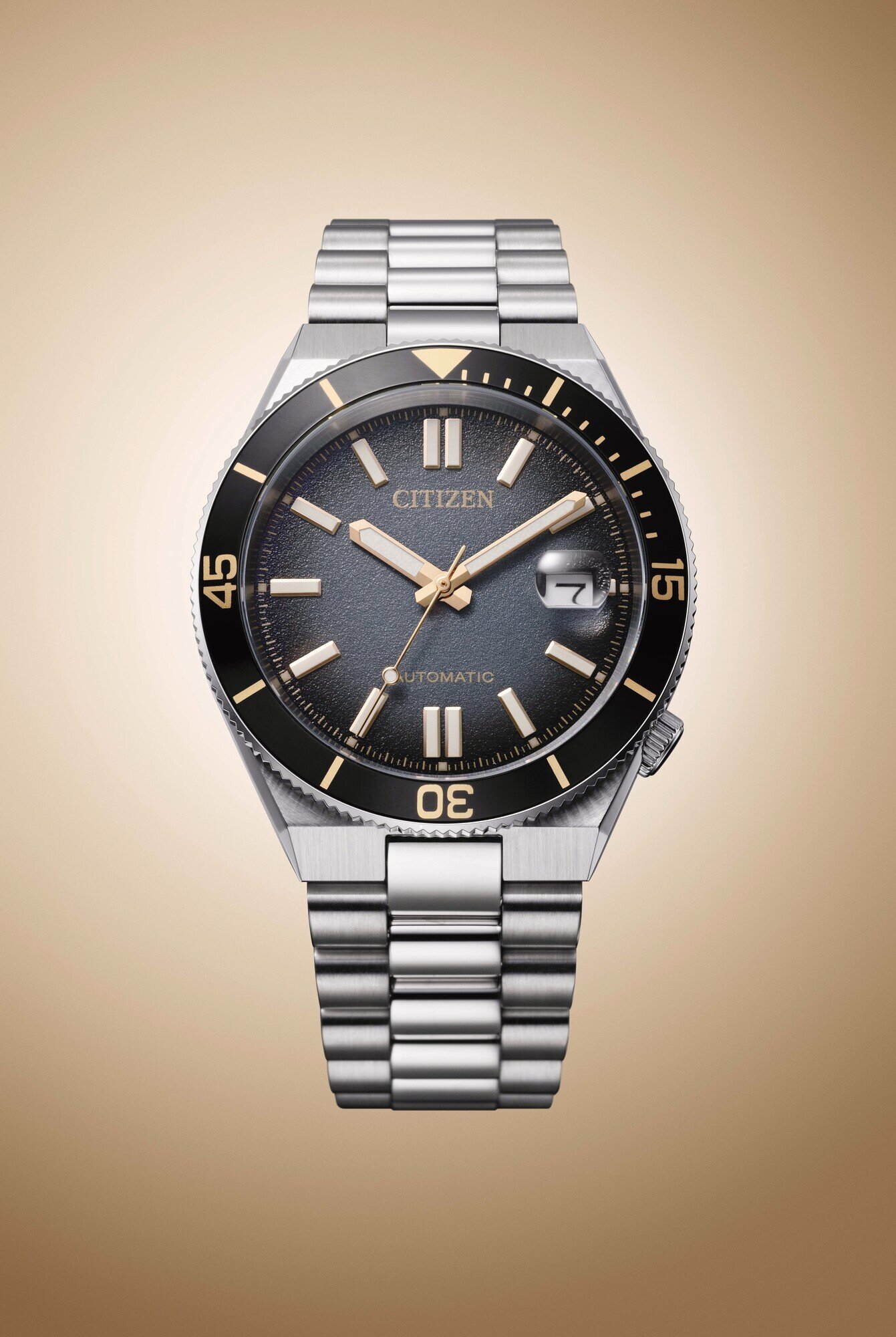 CITIZEN TSUYOSA Shore NJ0238-57E — black gradient dial with gold accents
